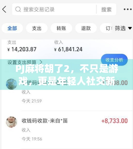 PJ麻将胡了2,不只是游戏,更是年轻人社交新方式!