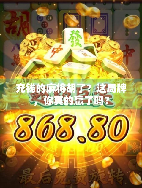 充钱的麻将胡了？这局牌，你真的赢了吗？