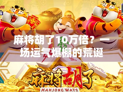 麻将胡了10万倍？一场运气爆棚的荒诞现实，背后藏着多少普通人的心酸与幻想？