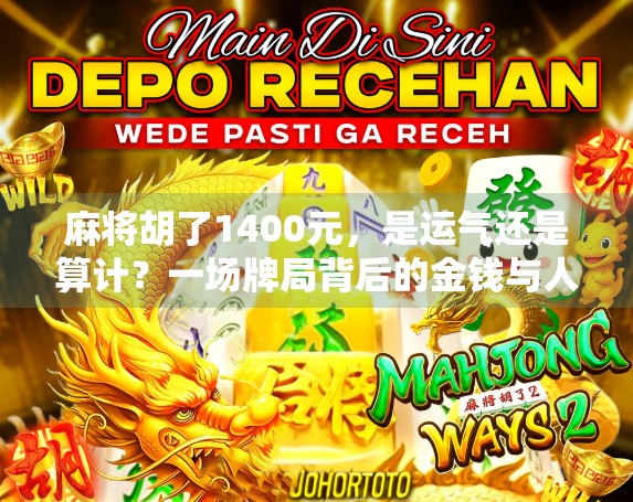 麻将胡了1400元，是运气还是算计？一场牌局背后的金钱与人性博弈