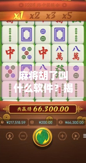 麻将胡了叫什么软件？揭秘那些让你胡牌更顺畅的神器！