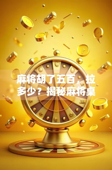麻将胡了五百,拉多少?揭秘麻将桌上的潜规则与心理博弈! 麻将胡了五百,拉多少?揭秘麻将桌上的潜规则与心理博弈!