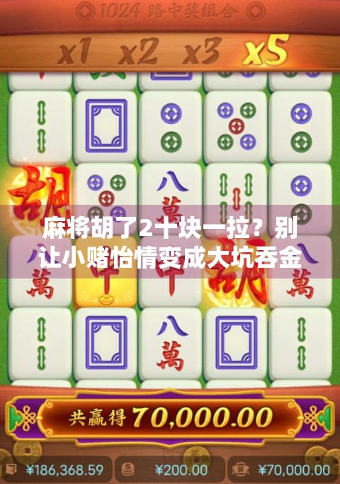 麻将胡了2十块一拉？别让小赌怡情变成大坑吞金！