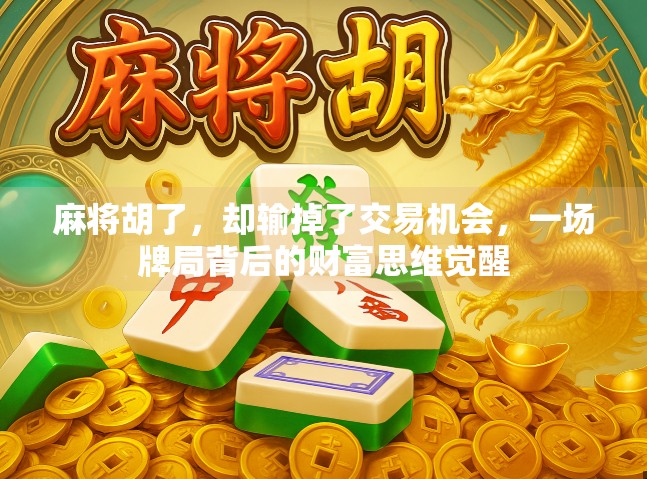麻将胡了,却输掉了交易机会,一场牌局背后的财富思维觉醒 麻将胡了,却输掉了交易机会,一场牌局背后的财富思维觉醒