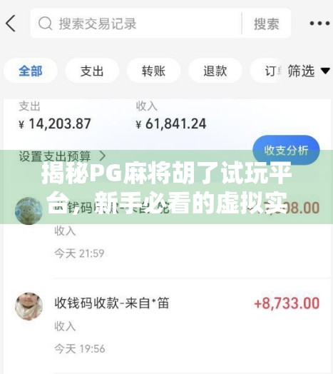 揭秘PG麻将胡了试玩平台，新手必看的虚拟实战指南！