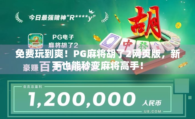 免费玩到爽！PG麻将胡了2网页版，新手也能秒变麻将高手！