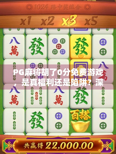 PG麻将胡了0分免费游戏，是真福利还是陷阱？深度解析背后的真相！